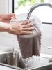 Double Sided Water Absorbent Dishwashing Towel Tableware Super Absorbent Superfine Fiber Dishcloth Kitchen Soft Practical Towel