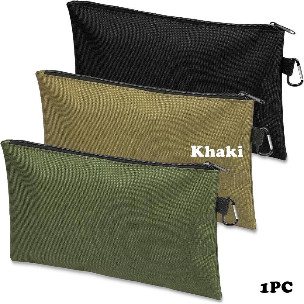 with Carabiner Tool Zipper Pouch Waterproof Wear-resistant Tools Organizer Multi-Function Oxford Fabric