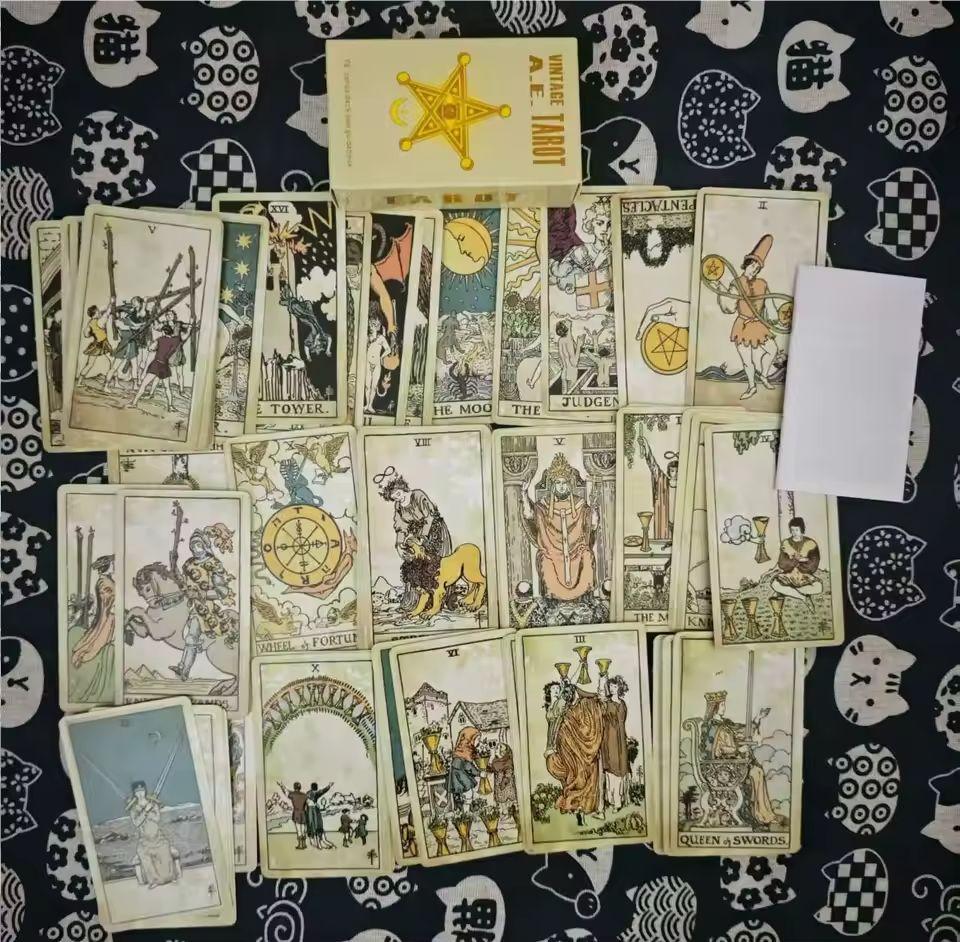 The Classic Tarot Cards Deck 78Pcs For Easy Beginners Fate Fortune Telling Party Tabletop Board Game Toy