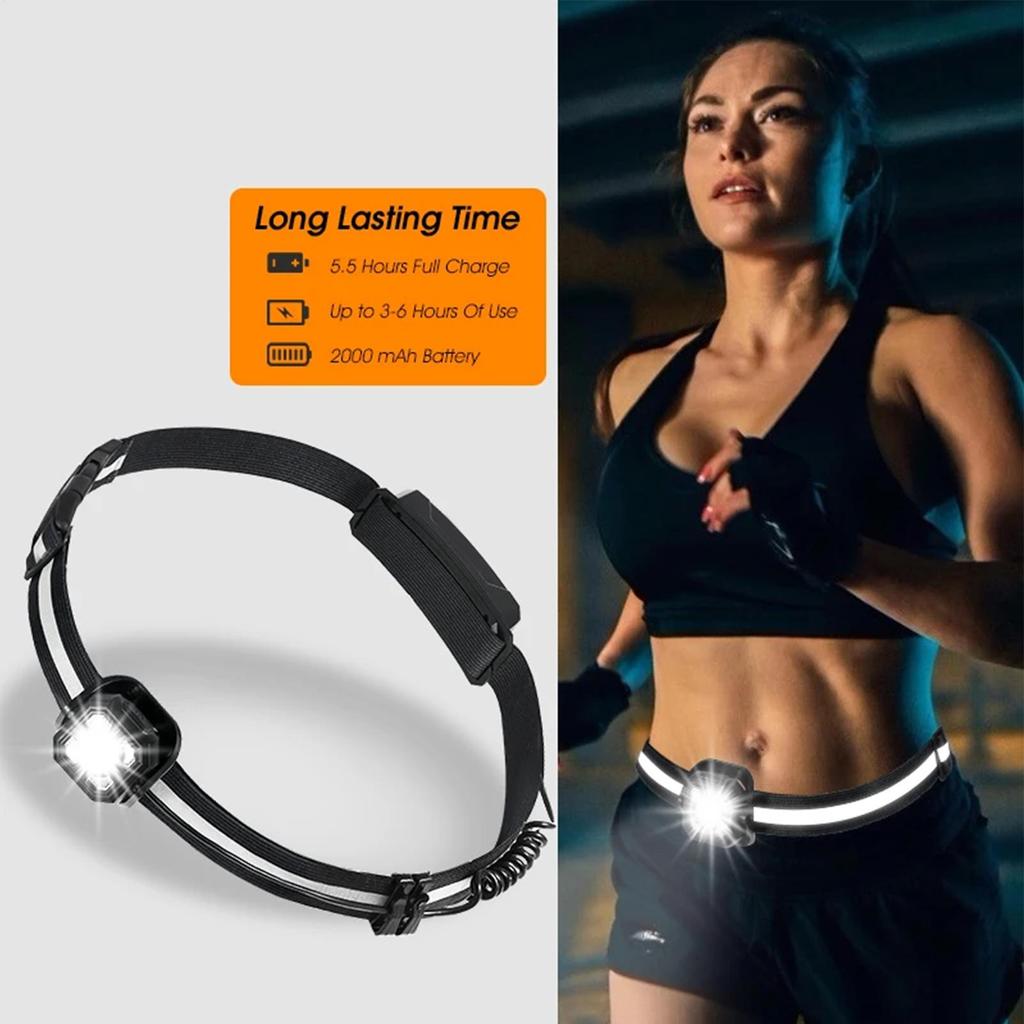Night Running Light Night Dimmable Rechargeable Running Waist Light High Brightness Women Men Runners Light Reflective Belt Lamp
