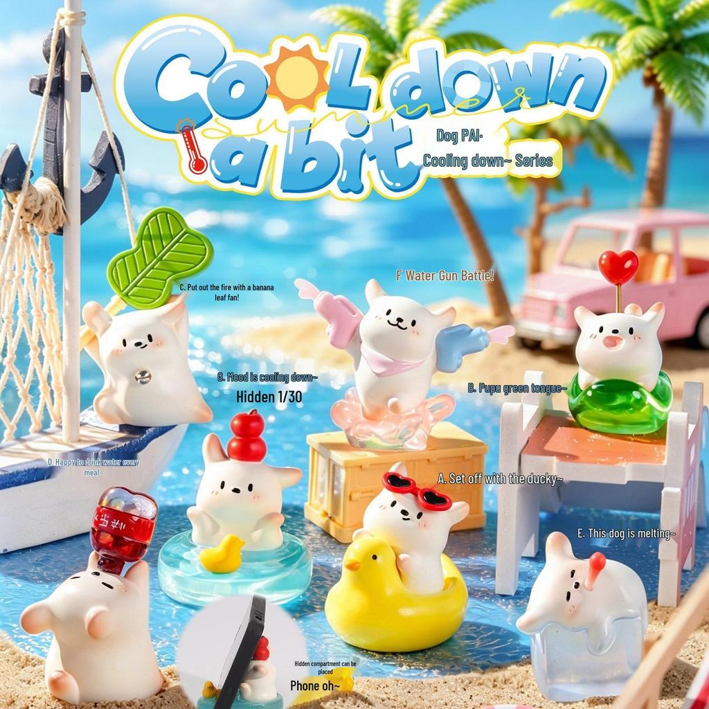 New Little Meow Meow Blind Box Desktop Ornament: Cute Cat Figurine, Trendy Toy Gift for Classmates and Friends
