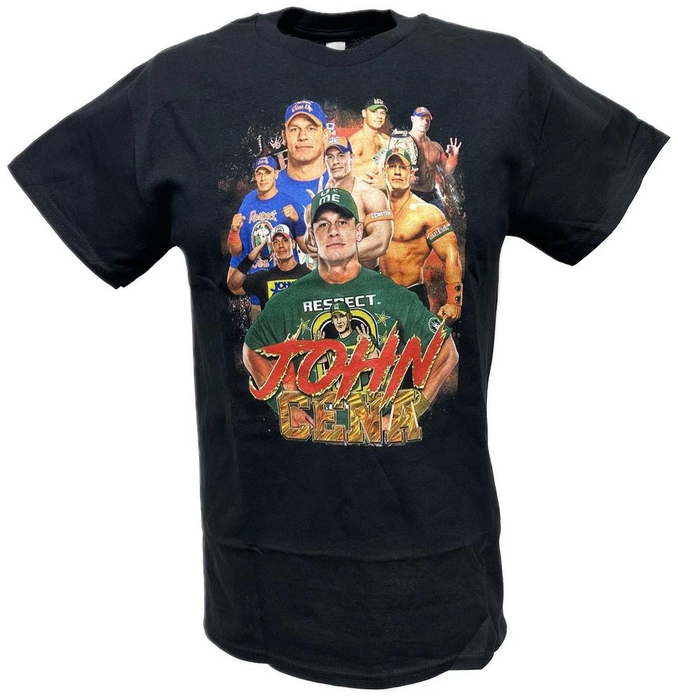 John Cena Through the Years Black Tshirt M