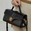 Genuine Leather, Crossbody Bag, Women's Bag, Lock Small Bag, Light Luxury, Hand-held Shoulder Bag