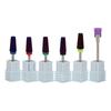 Nail Drill Bits Set Tungsten Steel Gel Polish Removal Dust Brush Nail Polishing Grinding Head Kit
