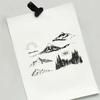Sonne Schneeberg Silikon Klarstempel DIY Stempel Scrapbooking Prägung Fotoalbum Dekopapier Kartenherstellung Stempel