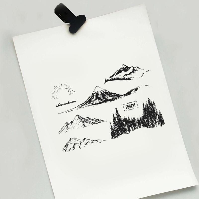 Sonne Schneeberg Silikon Klarstempel DIY Stempel Scrapbooking Prägung Fotoalbum Dekopapier Kartenherstellung Stempel