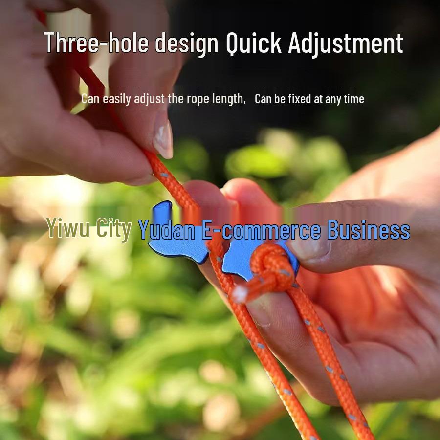 Reflective Windproof Tent Rope with Anti-Slip Buckle (4mm)