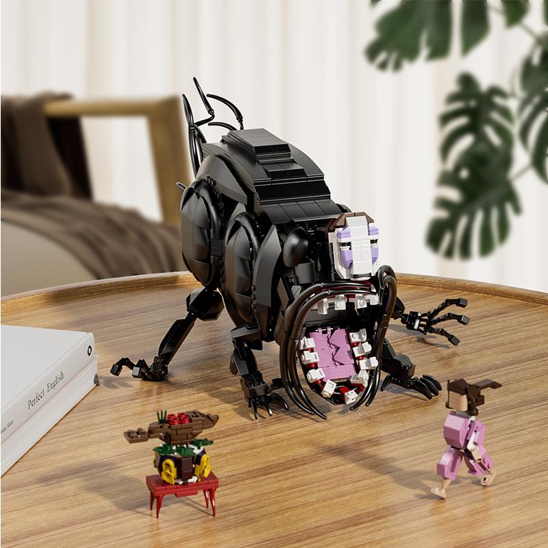 Buildmoc Anime No Face Man Monsters Spirited Ghost MOC Set Building Blocks Kits Toys for Children Kids Gifts Toy 1107PCS Bricks