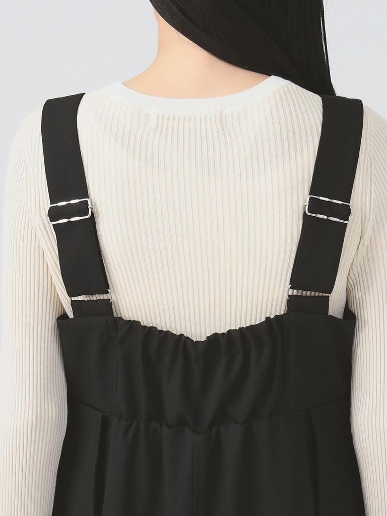 One Piece Out Pocket Dress BLACK 0 [Raybeams] Salopée Women's