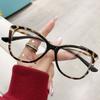 New Cat Eyes Large Frame Women Anti Blue Light Glasses Fashion Printing Solid Computer Glasses Frame Eyeglasses