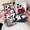 Japanese Minimalist Pine Tree Soft Phone Case for iPhone 15 16 17 Pro Max 17Air 16E 14 Plus 13 12 Mini Shockproof Cover Back She