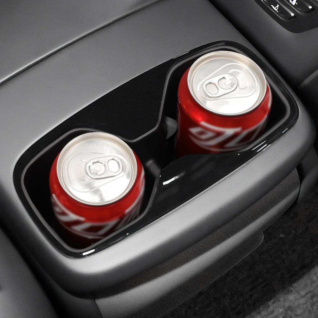 Für Kia EV9 2025 2025 TPE Armlehne Hinten Getränkehalter Aufbewahrungsbox Tablett Organizer Auto Innenzubehör Schwarz