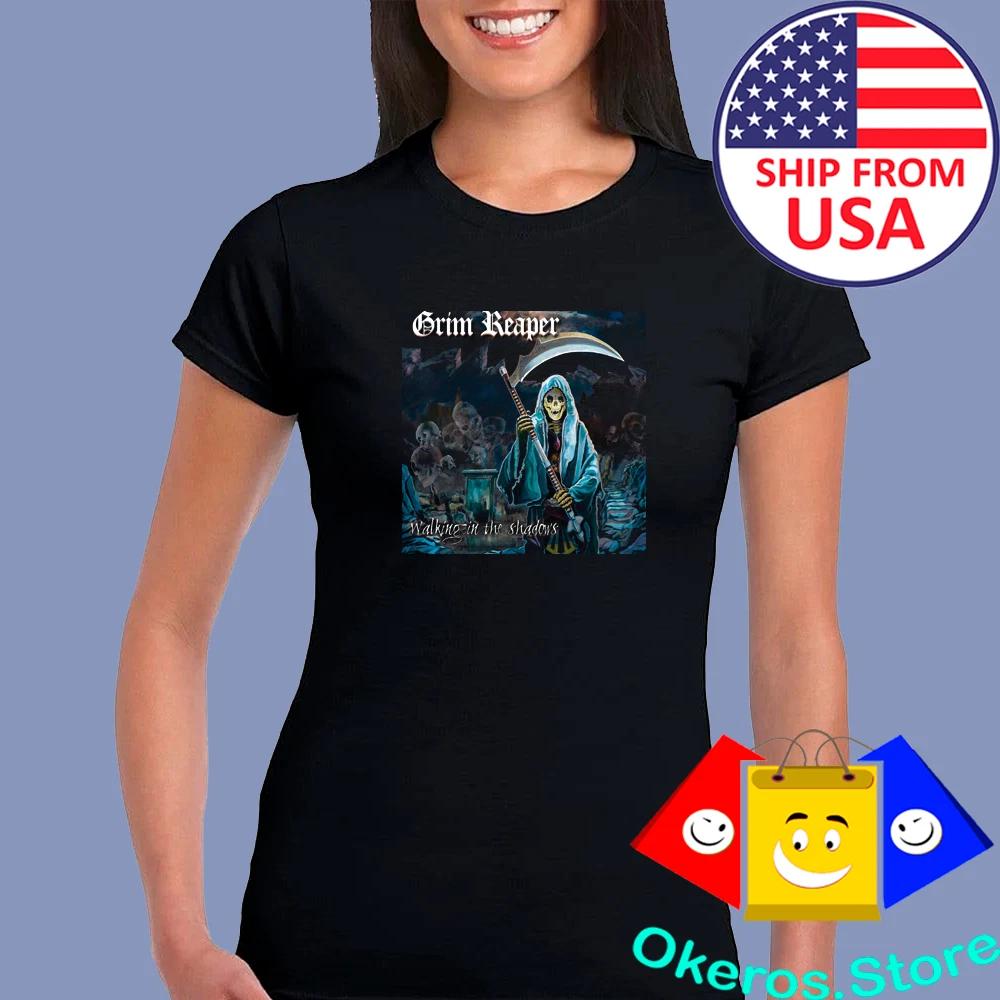 Grim Reaper Walking In The Shadows Women s Black Size S to 2XL S