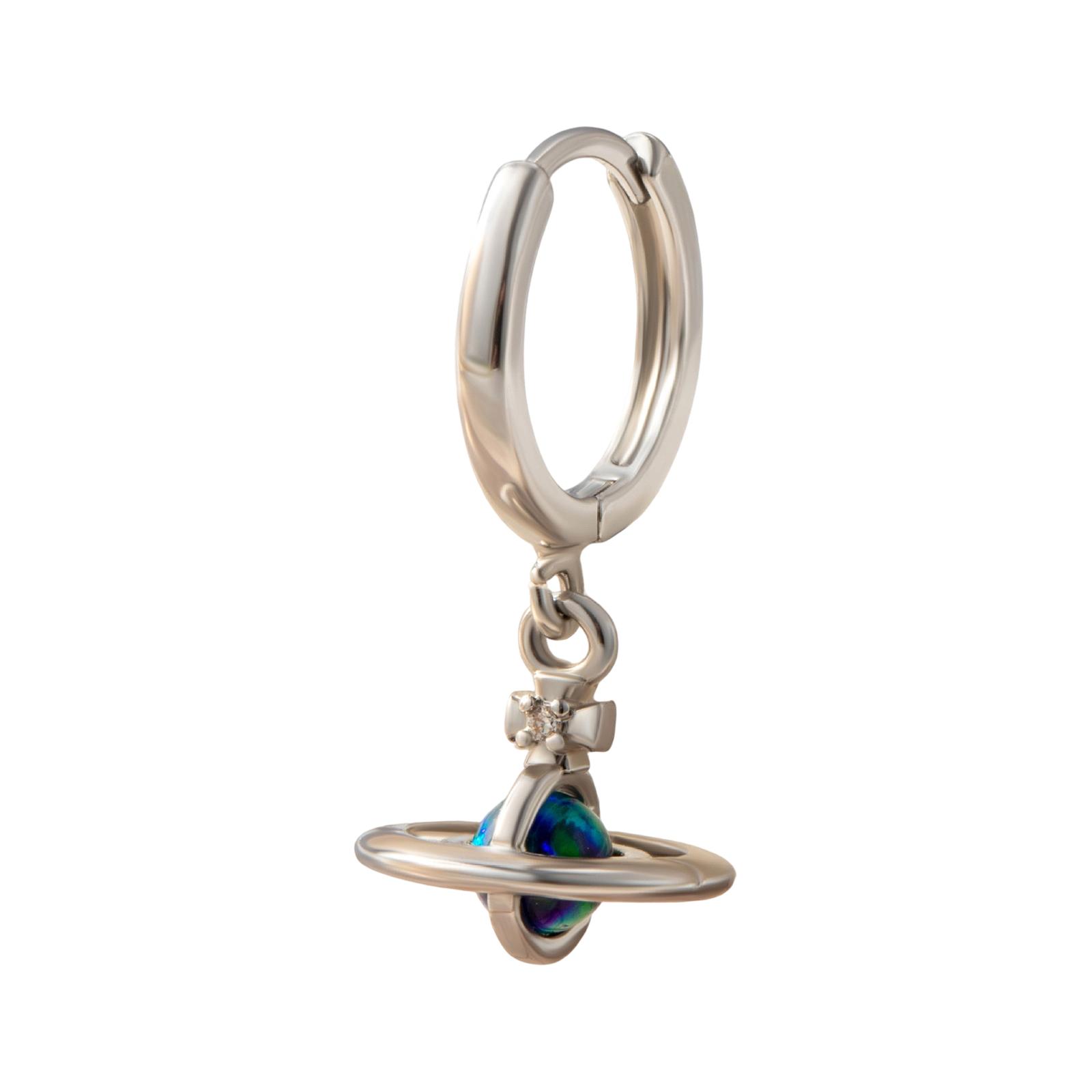 

Multi-Color Jelly Nebula Opal Planet Pendant Huggie Earrings - Sweet Girly Hoop Earrings One Size