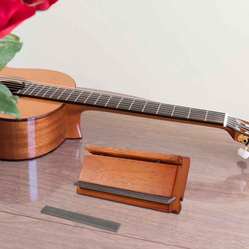 3/23/35 Degree End Dressing Polishing File Solid Wood Fret End Trimming File Multi-Purpose for Guitar Bass Fret End Dressing