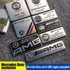 1ks Kovová Slitina Znak Auto Okno Karoserie Boční Blatník Dekorace Samolepka Pro Mercedes Benz AMG A B C D M C197 W246 CLK GLA W247 CLA