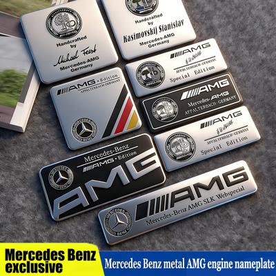 1 pz Lega Metallica Emblema Decorazione Adesivo per Finestrino Carrozzeria Parafango Laterale Per Mercedes Benz AMG A B C D M C197 W246 CLK GLA W247 CLA QQ68