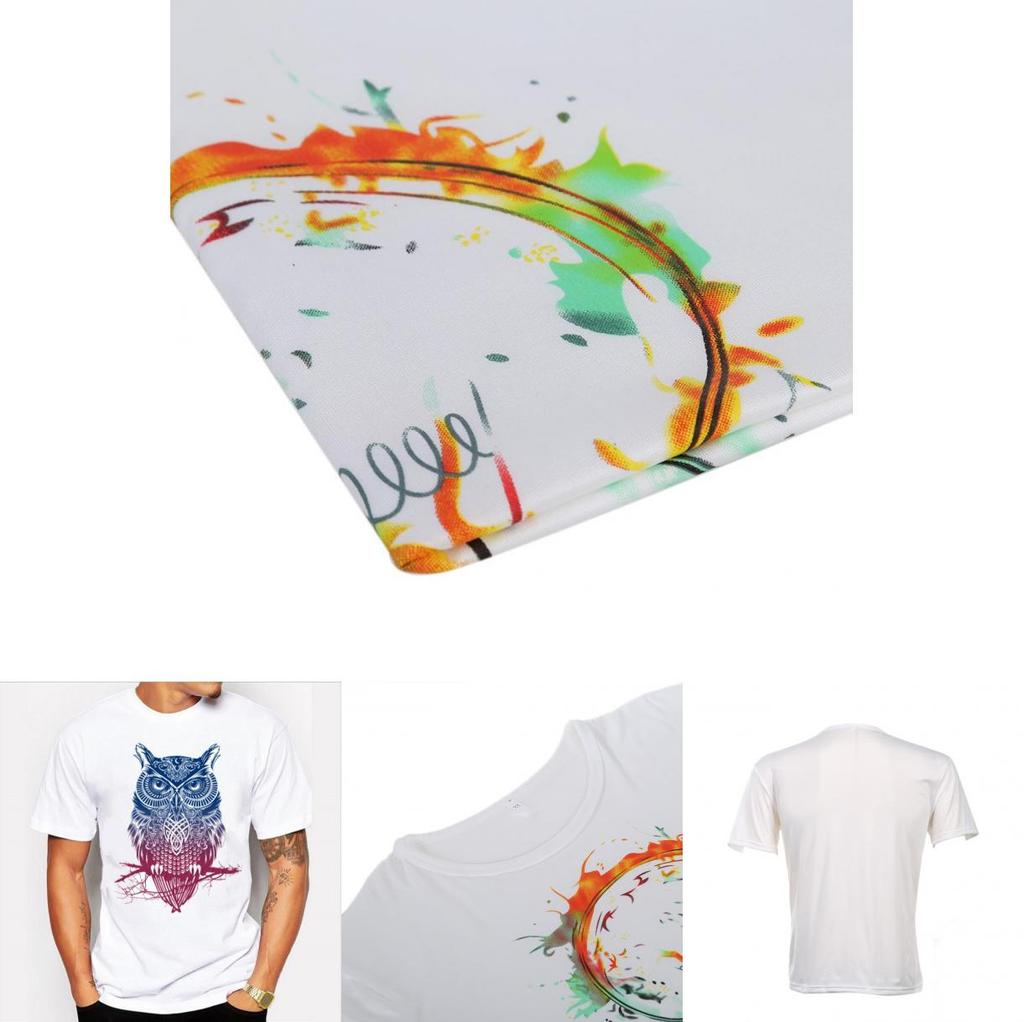 Owl Light Bulb Skull Pattern T Shirt For Men Casual Short Sleeve Printed Fabric Youth Wear