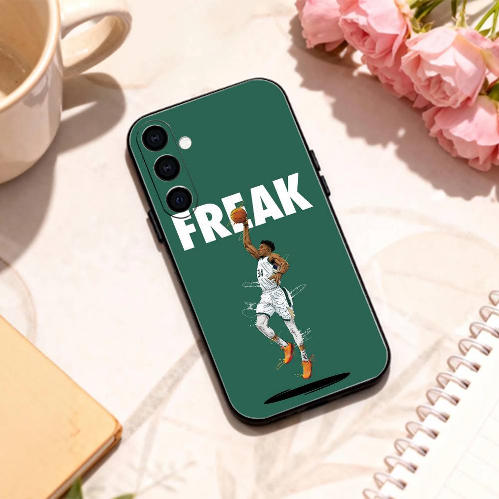 Basketball G-Giannis A-Antetokounmpo phone Case For Samsung Galaxy A73,A72,A71,A70,A53,A52,A51,Others Soft Black Shell