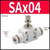 Pneumatic SA4/6/8/10 Pipe One-Way Throttle Valve Air Hose Connector