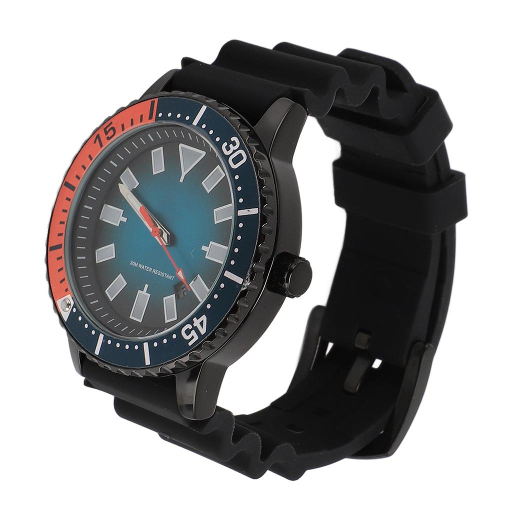 Rotating Bezel Watch Luminescent Automatic Date Analog Display Calendar Waterproof Men Automatic Watch