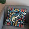 2D Colorful Fish Pattern Decorative Throw Pillow Pattern Cushion Cover Suitable For Sofa Bedroom Car Pillow Cover