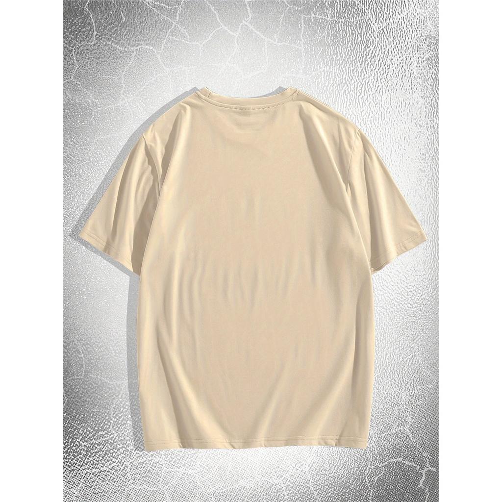 Weeping Men Print T-shirt, Versatile & Breathable Street Fashion For Men, Simple Lightweight Comfy Top, Casual Crew Neck Short Sleeve  For Summer