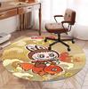 Labubu Pattern Round Rug, Indoor/Outdoor Mat, for Picnic, Gameroom, Bedroom, Office, Living Room, Home Decor Carpet, Birthday Gift