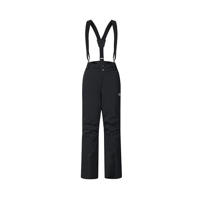 Fila Ski Series Simple Personality Warm Waterproof Windproof Comfortable Suspenders Ski Pants Men Pants Black A11M546902FBK