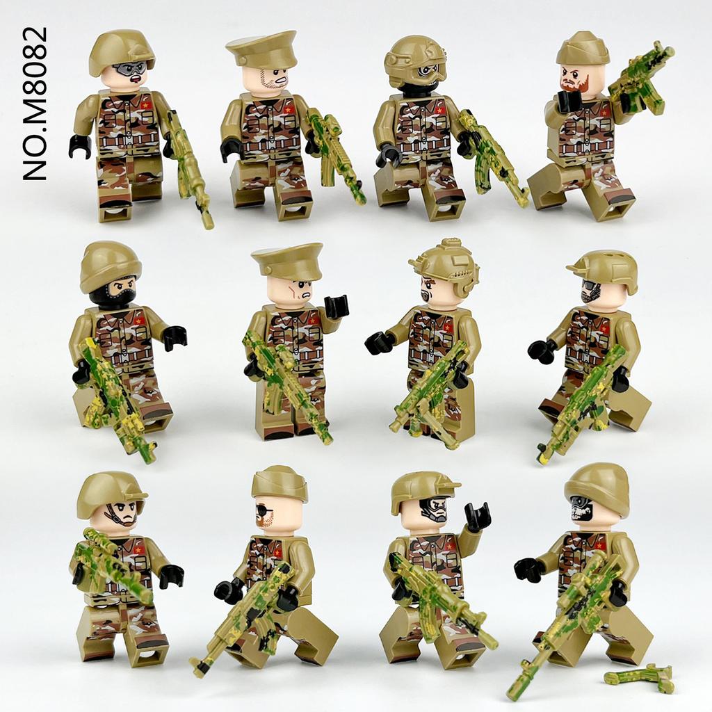 Military Series Special Forces Special Police Soldiers Scouts Kayak Explosion-proof Police Building Blocks Ghost Special Police