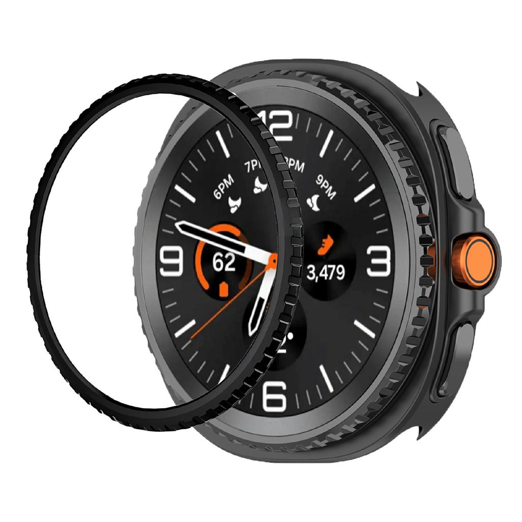 For Samsung Galaxy Watch8 Classic 46mm Watch Bezel Scratch Resistant Metal Protective Ring