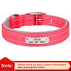 Reflective Dog Collar Free Personalized Dog Necklace Adjustable Engraving Pet Name Collars for Small Medium Large Dogs Pitbulls