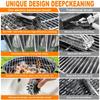 2-Speed Settings Electric Grill Brush Removable Head Grill Cleaning Tool  Charcoal Grill
