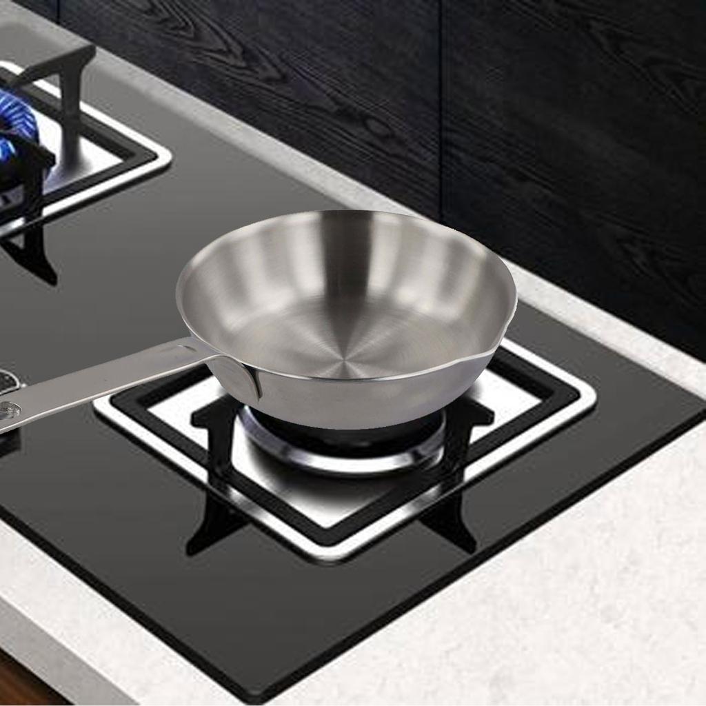 Frying Eggs Daily Cooking Tasks L Mini Egg Pan 316 Stainless Steel Cooking Skillet Butter Melting High Heat Conduction