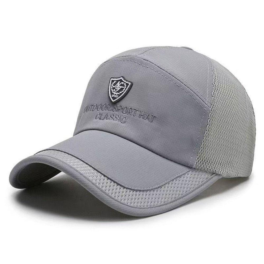 Adjustable Embroidered Mesh Baseball Hats Quick Dry Sunscreen Hats For Man Women Unisex