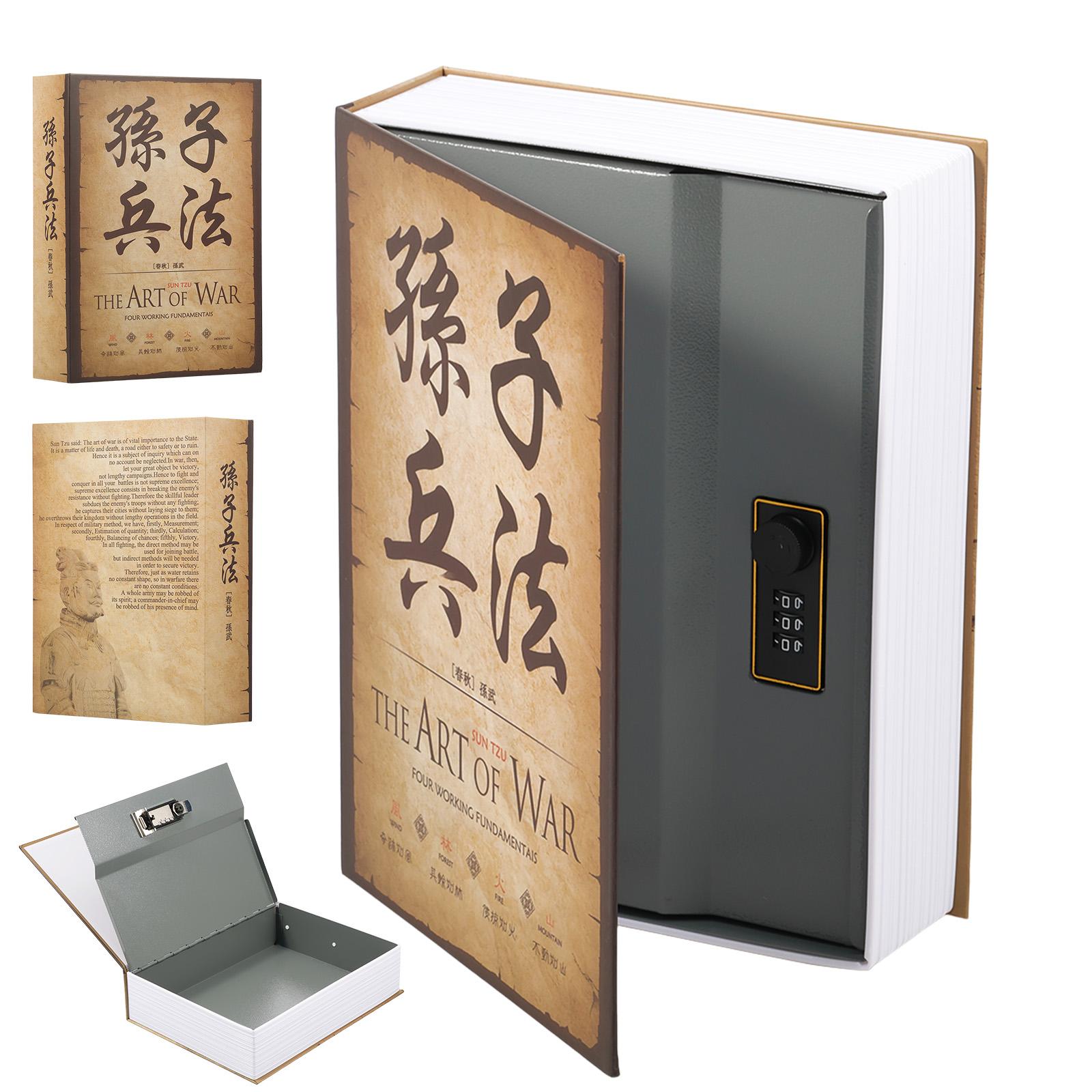 Large Decorative Book Safe with Combination