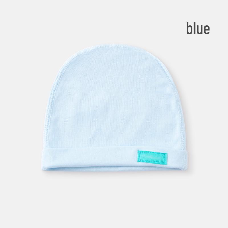 Всесезонная ветронепродуваемая детская шапка-свитер - Легкая, теплая и идеально подходит для новорожденных и малышей синий