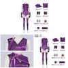Mortal Kombat Mileena Cosplay Costume With Short Skirt For Halloween Role Play