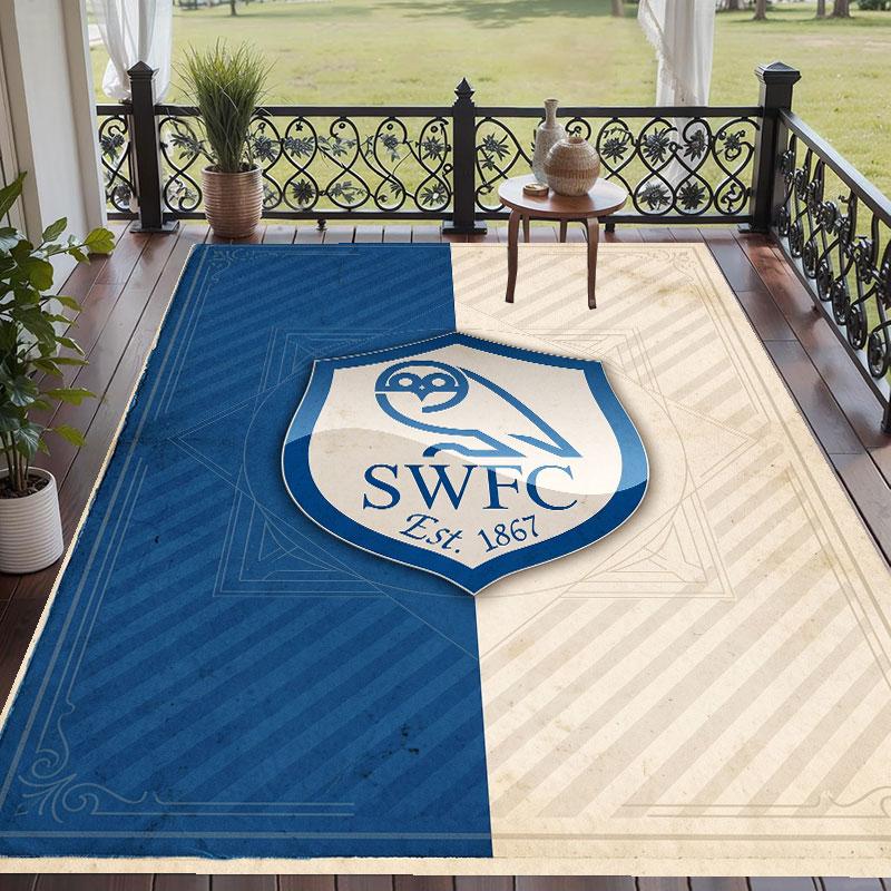 Soft Floor Carpet Sheffield Wednesday Pattern Area Rug Decorative Mat For Home Room Decoration