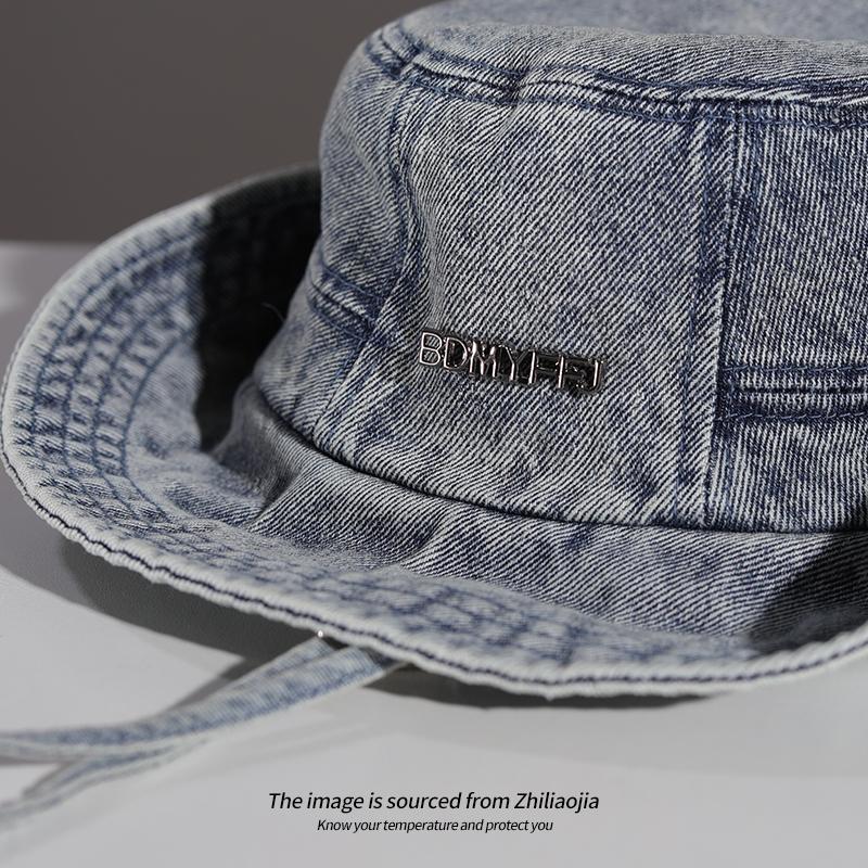 Western Cowboy Outdoor Bucket Hat Women's Versatile Face Small Sunscreen Visor Hiking Camping Mountain Hat Men