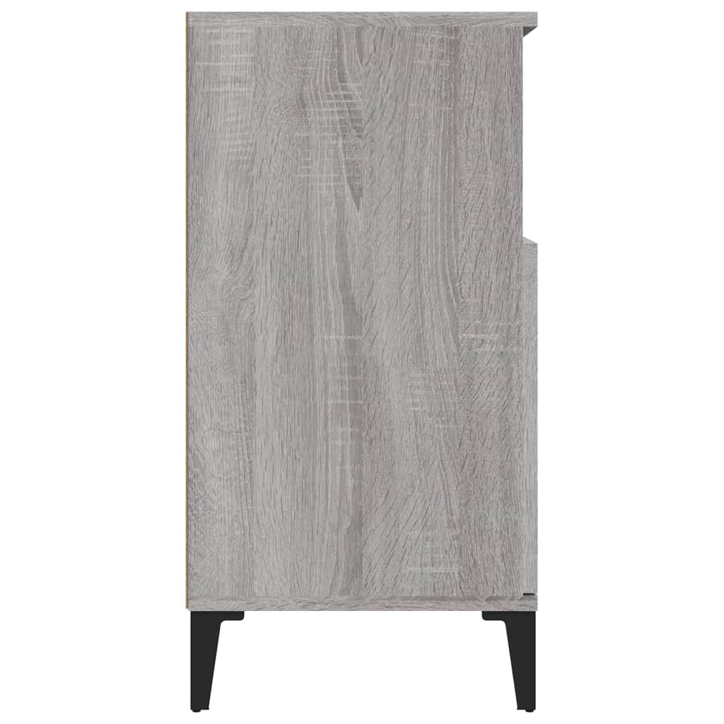 Vidaxl Chest of Drawers, Sonoma Oak Grey, 60X35X70 Cm, Wood-Based Material