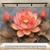 Beautiful Large Lotus Flower Tapestry Wall Hanging Tropical Floral Art Print Seamless Background Mural for Home Decor Party Back