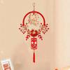 Flocking New Year Fu Character Pendants Spring Festival Hanging Decoration  Party Supplies