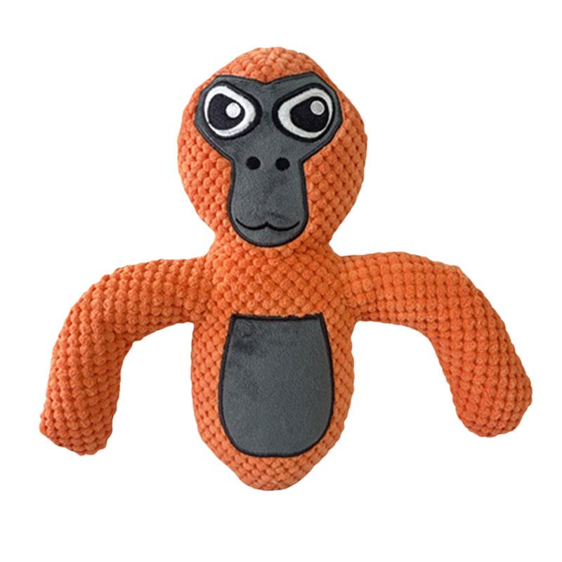 

Мягкая игрушка Горилла Тег Животное Плюшевая кукла Подарки для игровых энтузиастов Детская Портативная OrangeRed