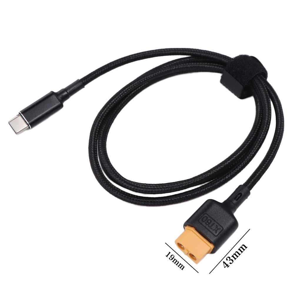 Adapter Wire XT60 To Type-C Adapter Cable USB-C To XT60 Charging Cable  Aircraft Model Charger