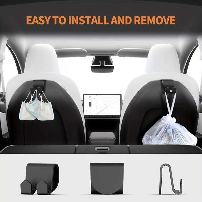 Seat Hanger Headrest Hanger Mount Holder Grocery Bag Umbrella Hook Headrest Bag Organizer Hanger Holder For Tesla Model 3 Y