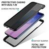 Suritch Case Cover for Samsung Galaxy S10e, Magnetic Case, Anti-peeping, Double-Sided Transparent Tempered Glass Anti-Scratch Black