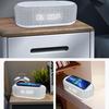 4-in-1 Fast Wireless Charger with Alarm Clock and Temperature Display (15W)