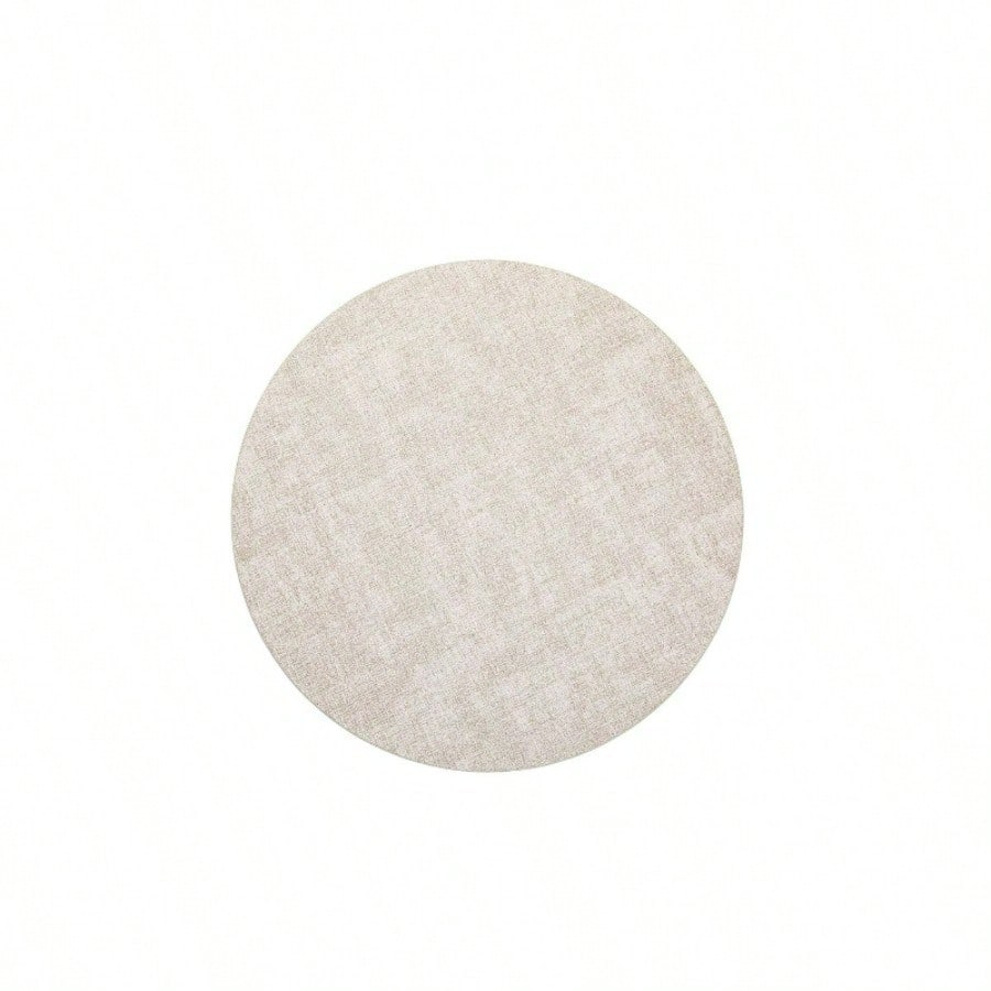 Nordic style leather placemat waterproof and oil-proof double-sided placemat home hotel round western dining mat thermal insulation mat