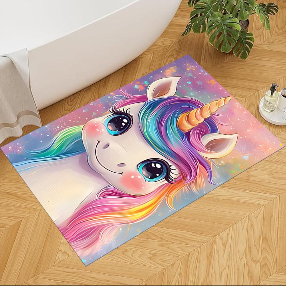 Magical Unicorn Dreamscape Non-Slip Home Carpet Design for Office Decor Living Room Bedroom Gift